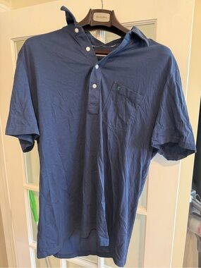 Classic Men's Navy Criquet Polo XL slim